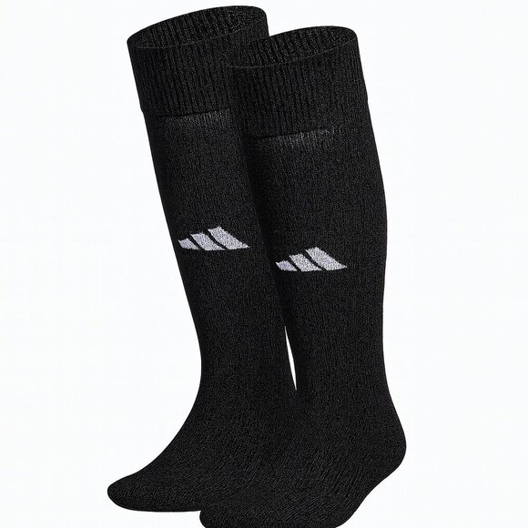 adidas AEROREADY Soccer Socks 2-Pack Black NWT Stocking Stuffer Holiday Gift - Picture 11 of 11